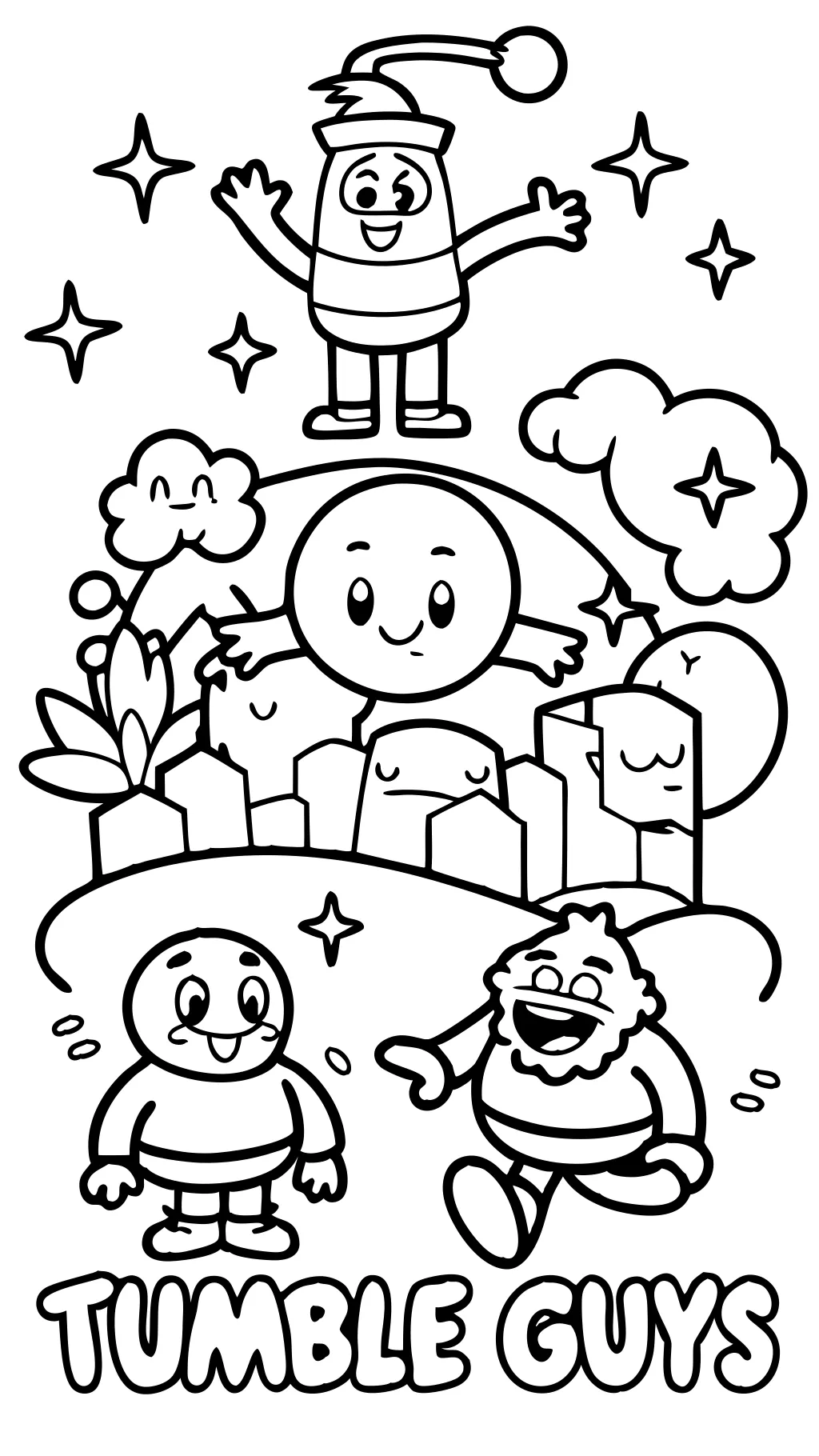 stumble guys coloring pages